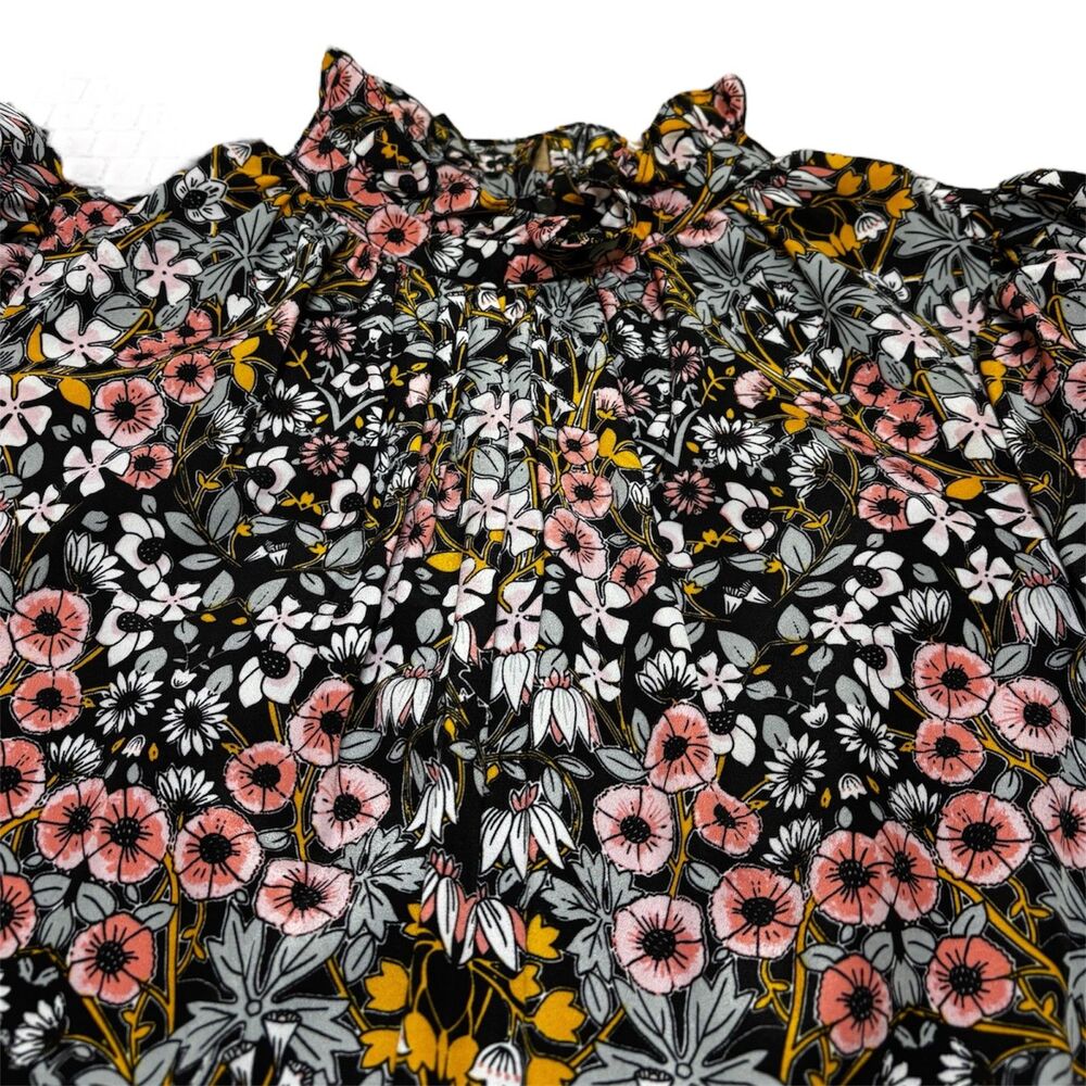 Julia Jordan Flutter Sleeve Ruffle Mock Neck Midi… - image 5